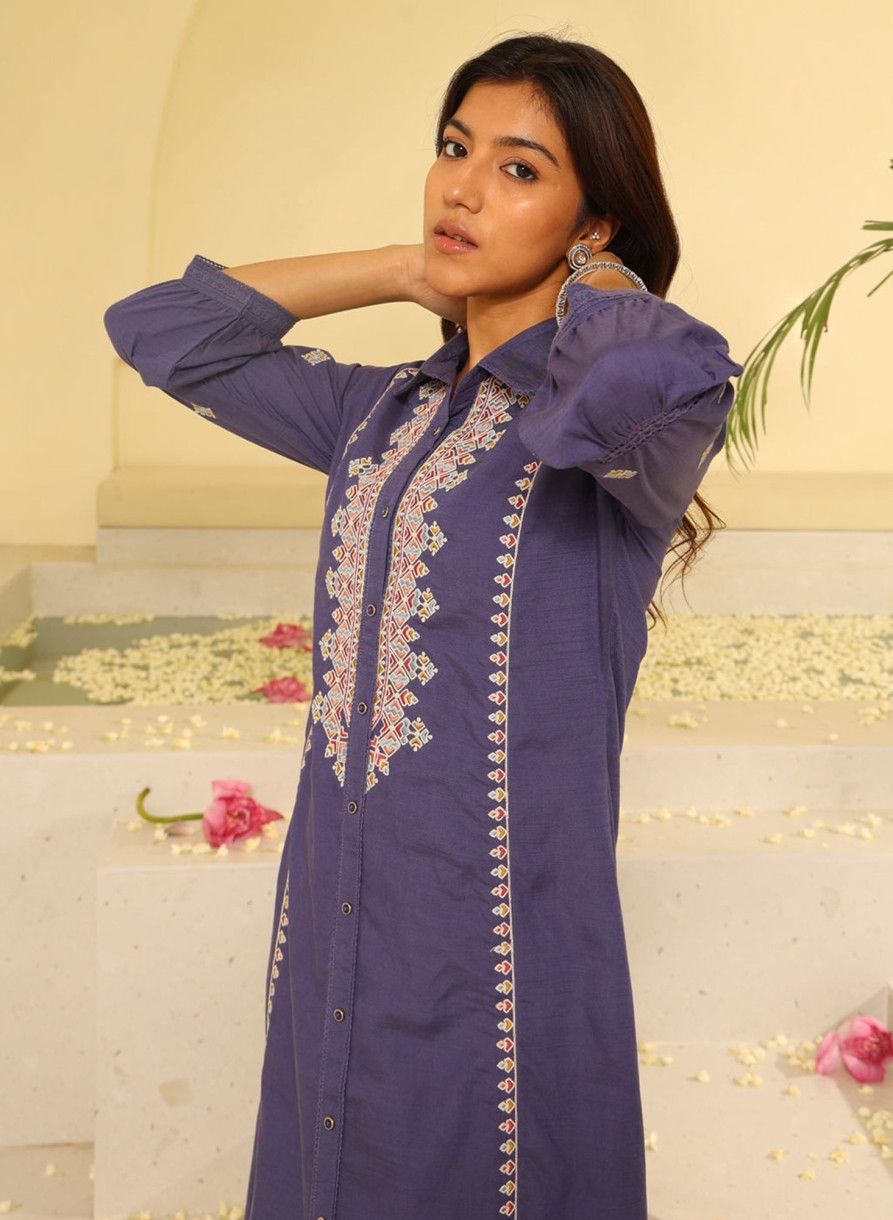 Madhumita purple georgette dress - Buy Designer Ethnic Wear for Women  Online in India - Idaho Clothing