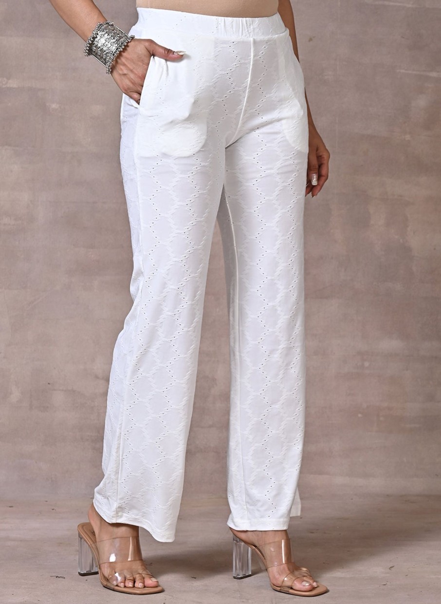 welcomekurti Regular Fit Women White Trousers - Buy welcomekurti Regular  Fit Women White Trousers Online at Best Prices in India | Flipkart.com